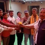 ग्राम जमरगी डीह ब्लॉक धरम जय गढ़ मे बार्षिक सम्मेलन की तैयारी