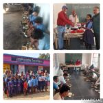 प्राथमिक शाला महेंद्रगढ़ में विदाई सह नेवता भोज क़ा आयोजन :  पाँचवीं के बच्चों को  उपहार देकर उज्जवल भविष्य की कामना।